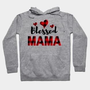 Blessed Mama in Buffalo Plaid Hoodie